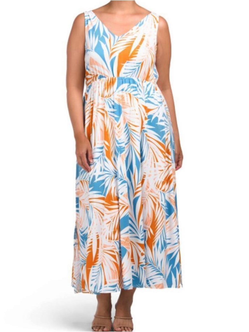 NWT Cynthia Rowley Striped Dress — Blue & Tan 3X
